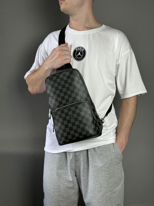 Мужская сумка Louis Vuitton чоловіча сумка слінг месенджер барсетка