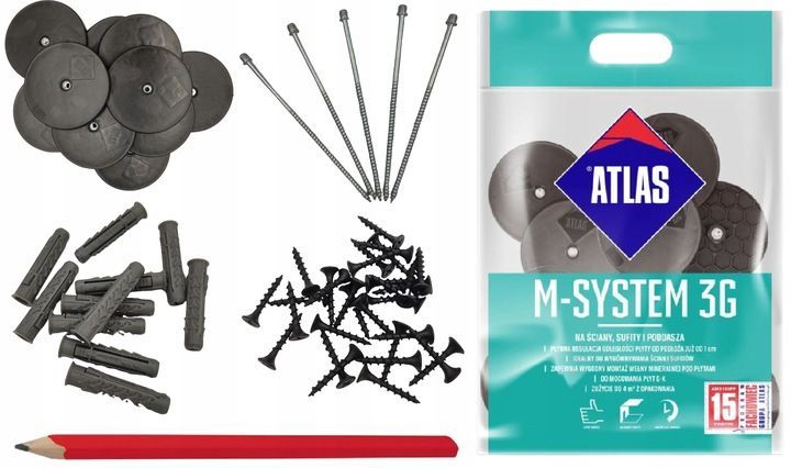 atlas m-system 3g m8/fi6,5 l100 bx ściana sufit