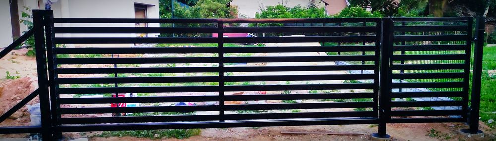 Brama przesuwna palisadowa 4 / 5 / 6m, furtka, słupki.