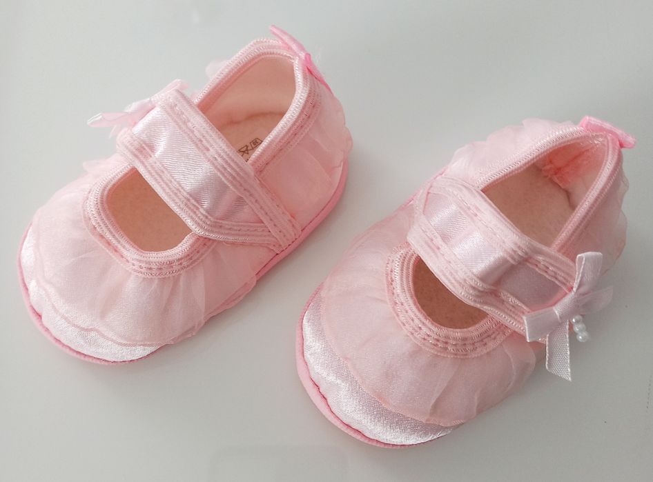 Opaska + buciki - różowe, dł. wkładki 10 cm