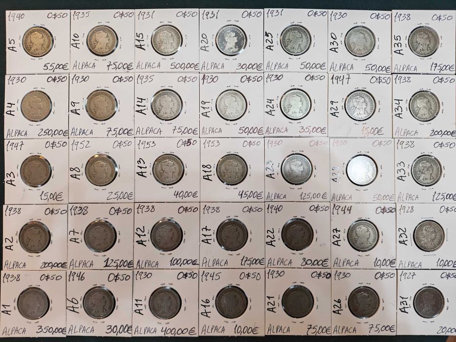 Moedas de 50 Centavos