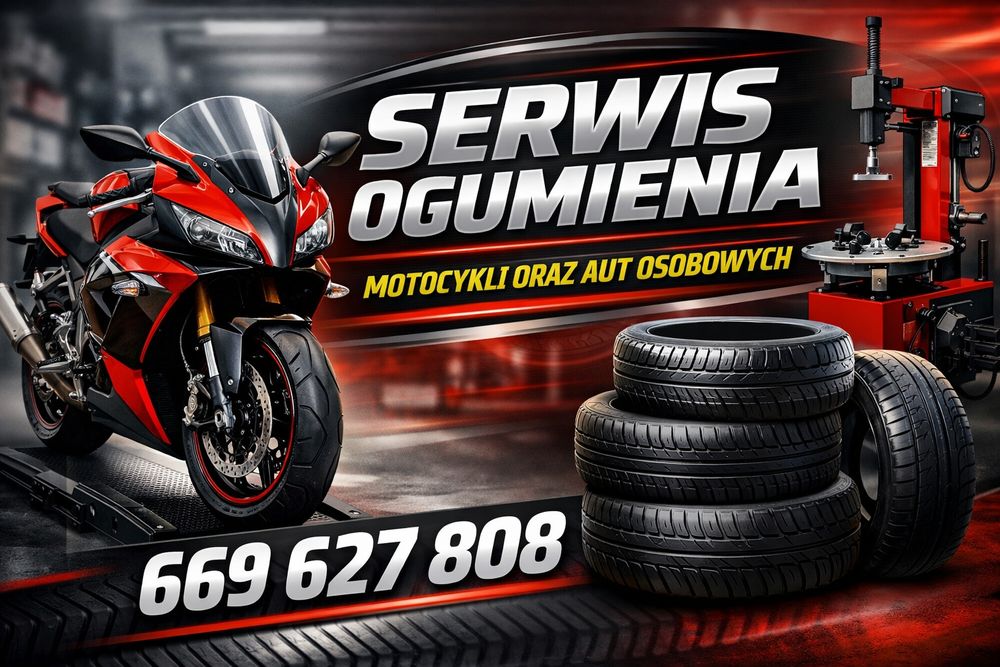 Serwis ogumienia motocykli oraz aut osobowych
