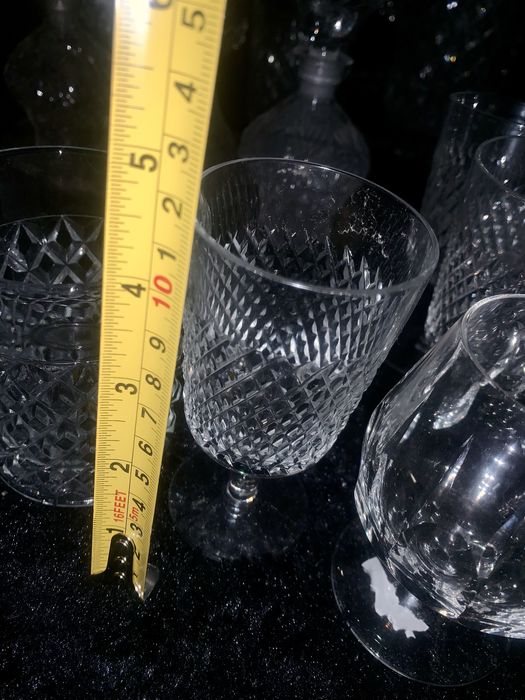 Ваза соусник бокалы коньячные подсвечник хрусталь