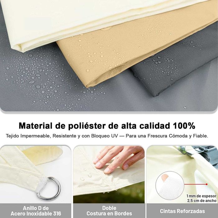 Toldo/Lona 4x4x4m com conjunto de fixação Love Story