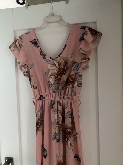 Sukienka maxi w kwiaty na lato s/m