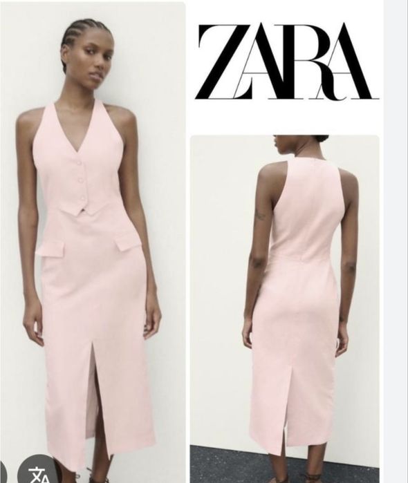 Сукня zara нова, суміш льону, імітація костюму