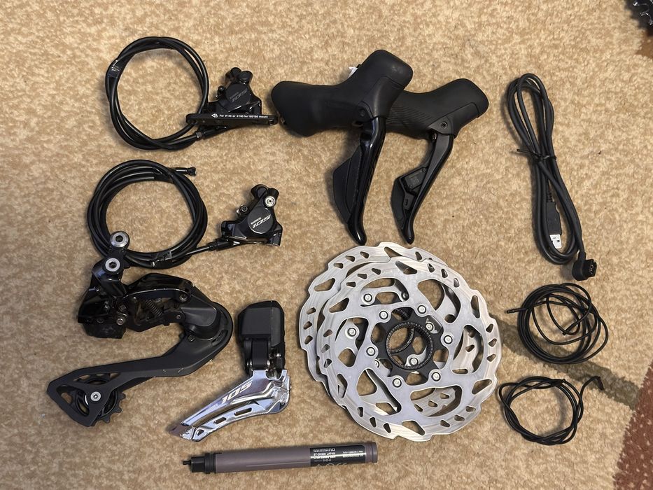Групсет Shimano 105 Di2 R7170 2x12s,дуалы,батарея, передний/задний переключатель R7150