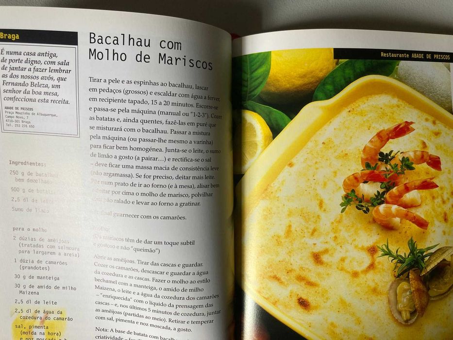 Receitas de 50 dos Melhores Restaurantes Portugueses