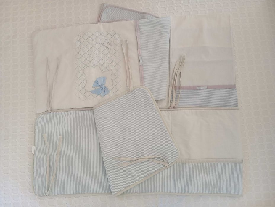 Conjunto Edredon, Fronha e Protector para berço ou cama de grades