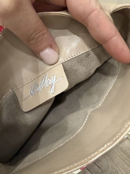 Нові Кожаные  бежевые сапоги mia may купляни за 10т