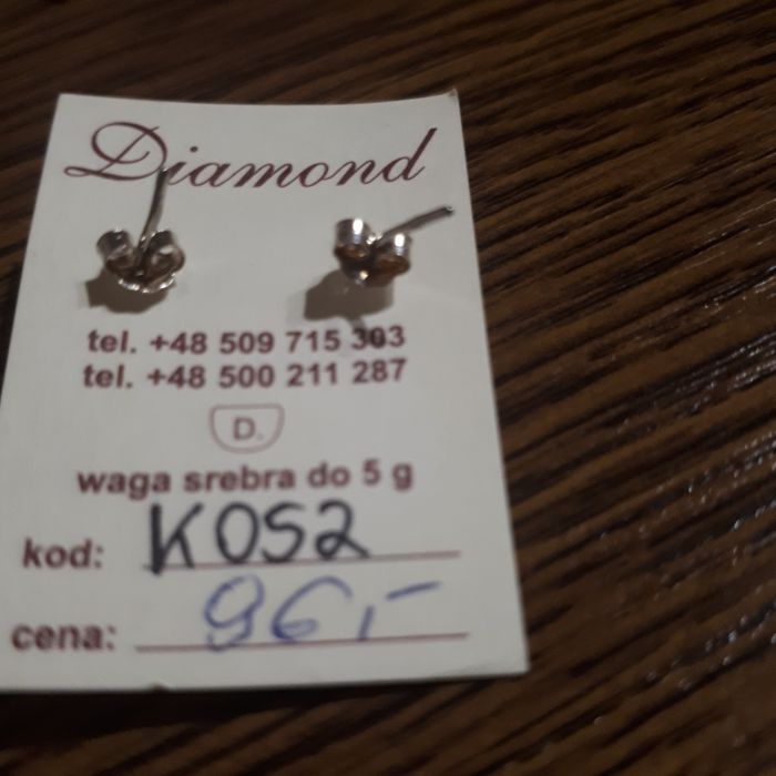 Komplet, zestaw biżuterii srebrnej