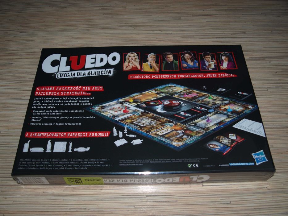 Hasbro gra planszowa familijna Cluedo Edycja Dla Kłamców nowa!!