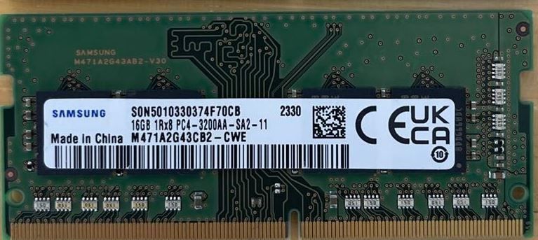 Samsung DDR4 SO-DIMM 16 GB 3200 MHz для ноутбука