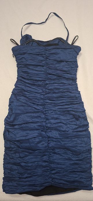 Bebe Vestido "Ruffle" em Azul