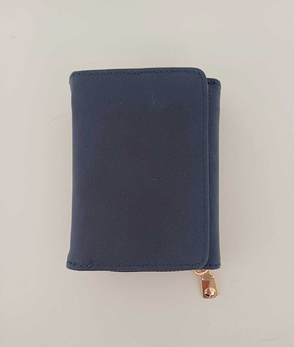 Carteira Azul Elegante - Compacta e Funcional NOVA