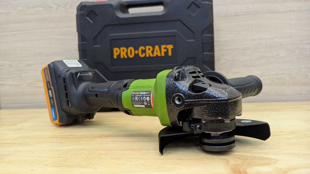 25 мм Болгарка Безщіткова Procraft + 1 акб 4.0Ah turbo +Зарядка +Кейс