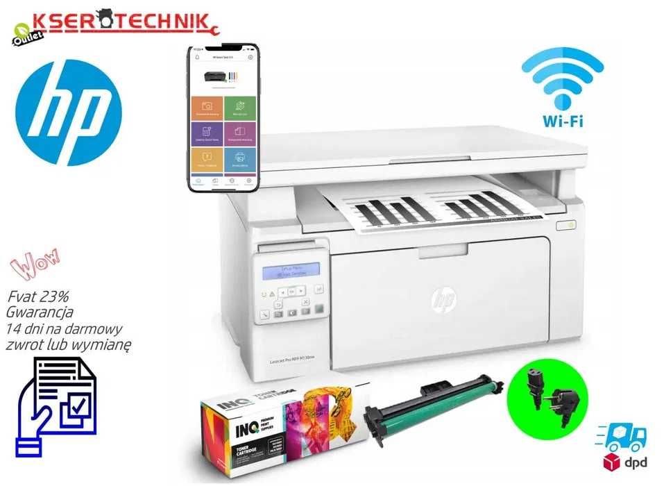 Drukarka laserowa (mono) HP LaserJet Pro M130nw /Mała do Biura /