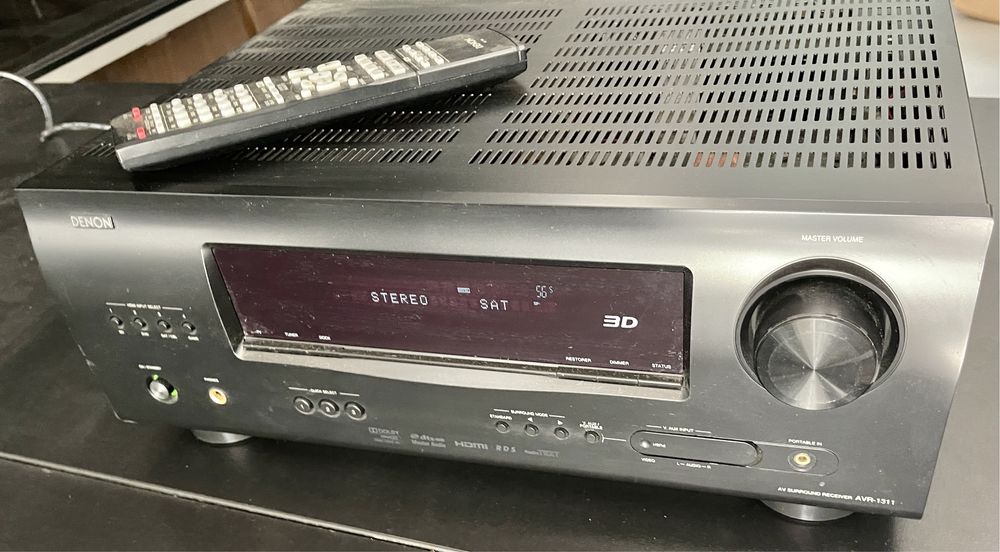 Amplituner wzmacniacz DENON AVR-1311 moc 110 W na kanał - 5 kanałów