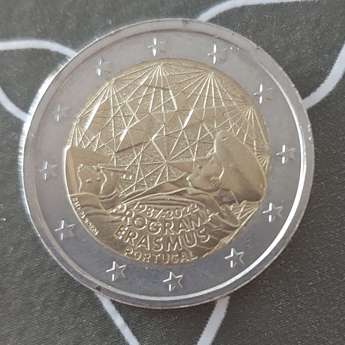 Moeda Comemorativa Erasmus Portugal
