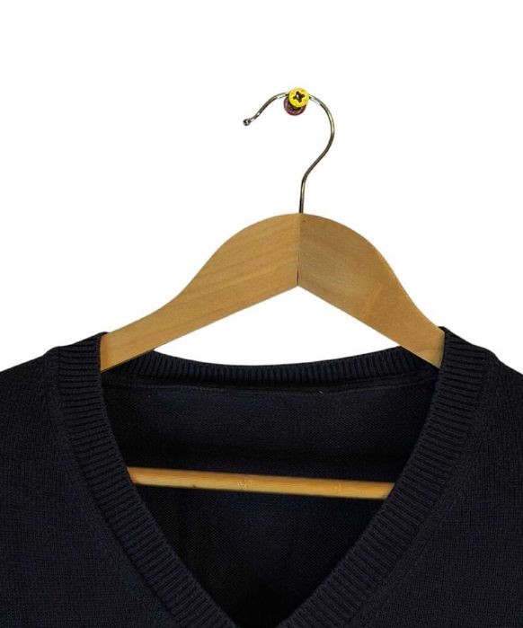 Sweter serek Armani granatowy z logiem m