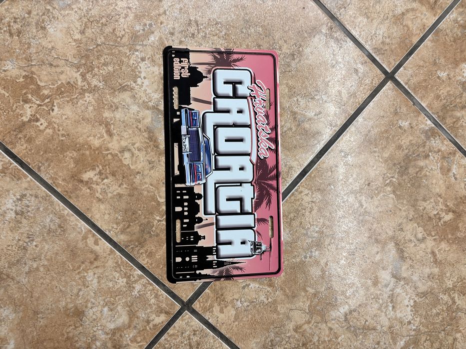 Placa decorativa da croacia