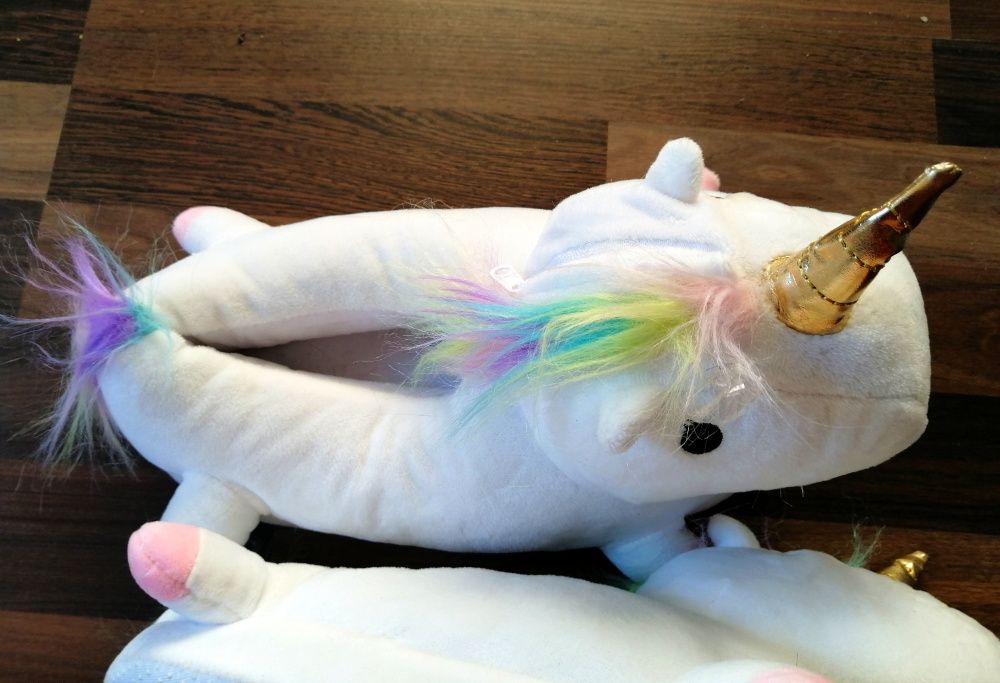 Nowe Ciepłe kapcie Unicorn rozm. 37