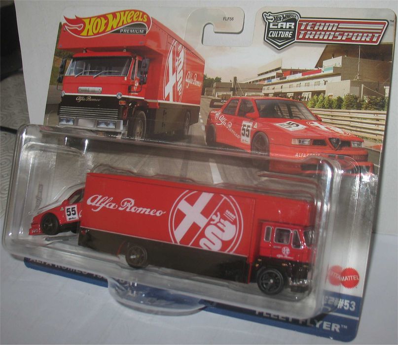 Hot Wheels - Alfa Romeo 155 V6 TI + Fleet Flyer - Team transport (53)
