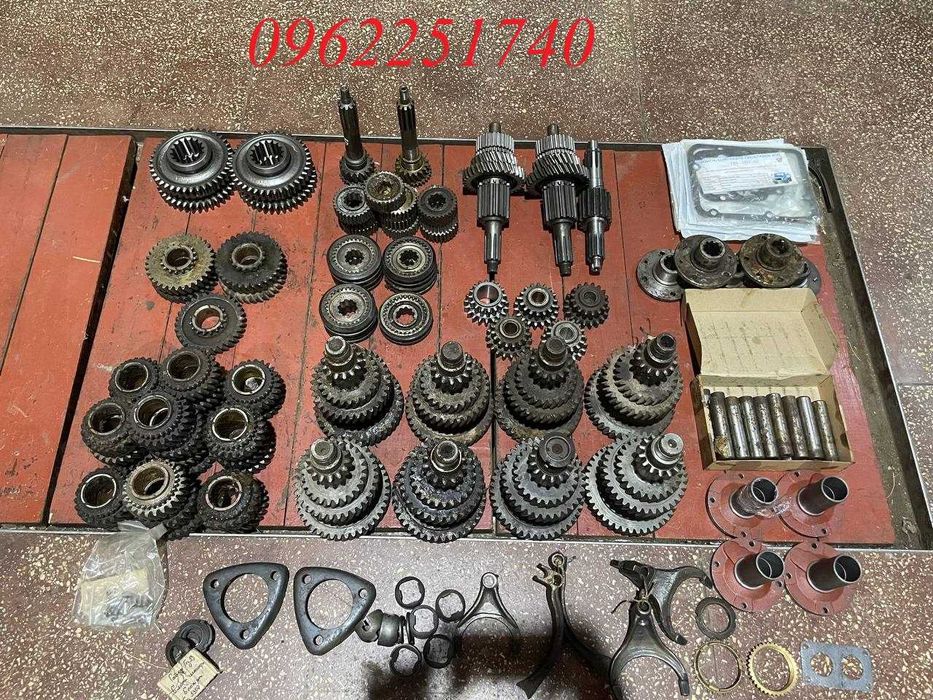 Шестерні коробки, вали, прокладки Газ 53, Газ 3307, Газ 52, Паз