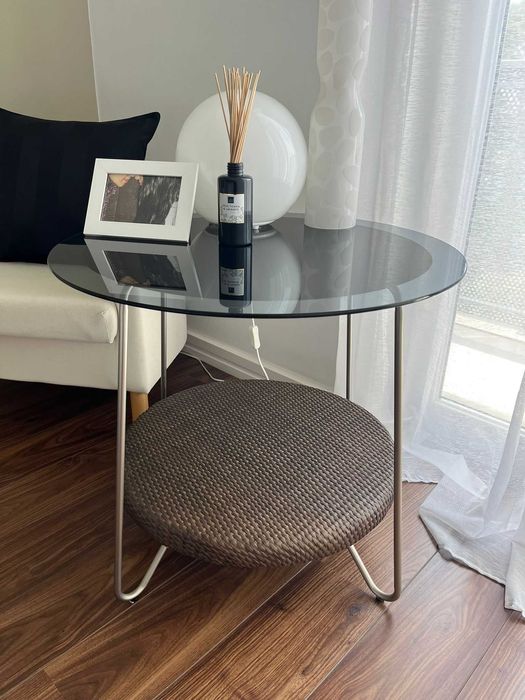 Mesa Apoio com Rattan IKEA