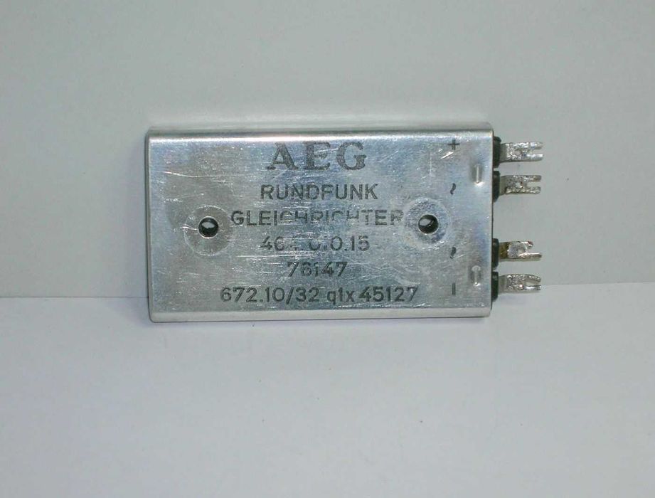 Ponte rectificadora de selénio para rádio a válvulas64170819603971120