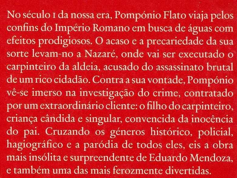 Livro A Assombrosa Viagem de Pompónio Flato de Eduardo Mendoza [Portes Grátis]