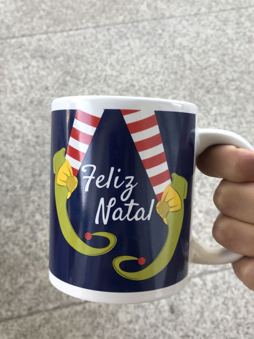 Caneca de natal com caixa445756612973045761