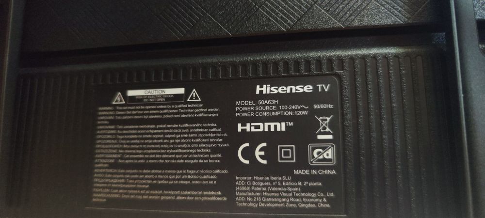HISENSE Tv50" + Soundbar