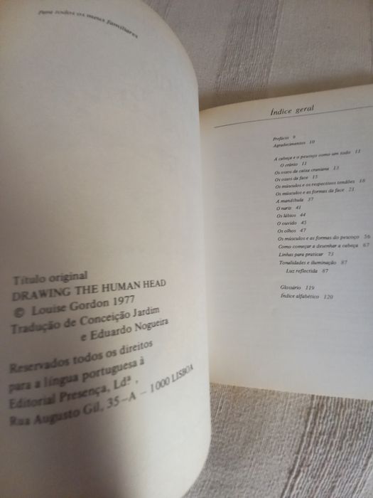 Livro de Desenho. Desenho da Cabeça Humana