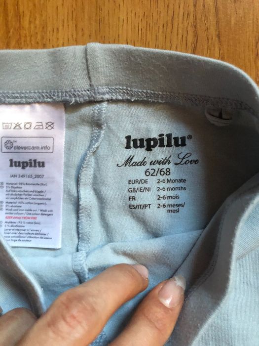 Zestaw dwupak legginsy dla dziewczynki, 62/68, Lupilu