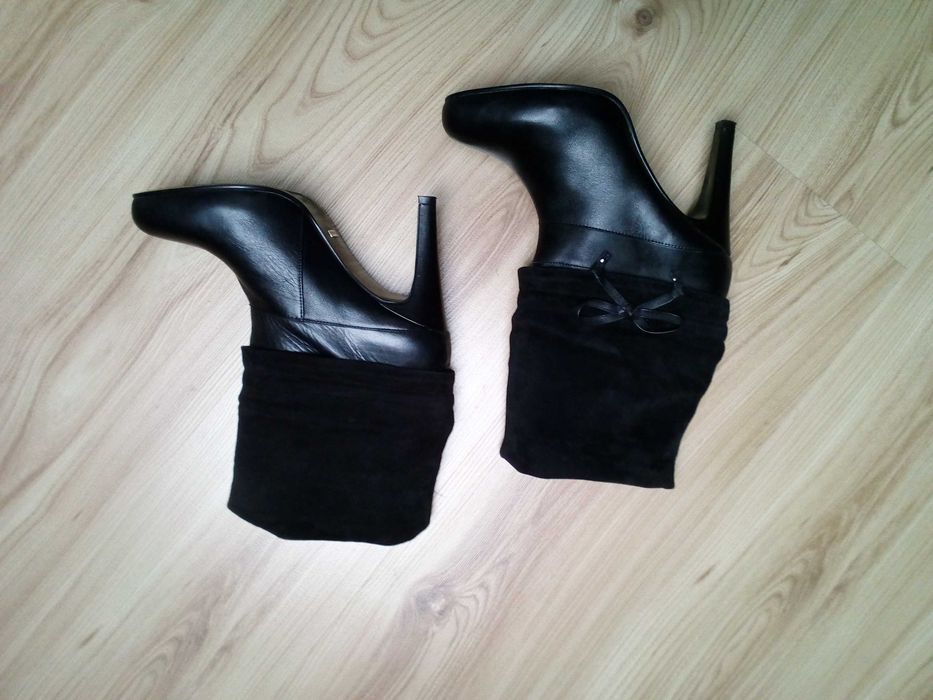 Botki skórzane, kozaki 5HT AVENUE roz. 40 - AA