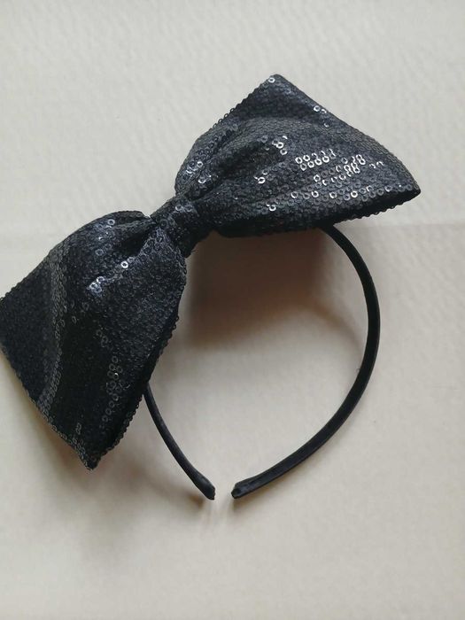 Обруч обідок бант із паєтками