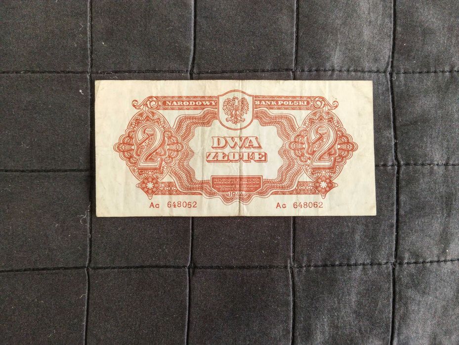 2 złote 1944, banknot, Polska, seria Ac, obowiązkowym