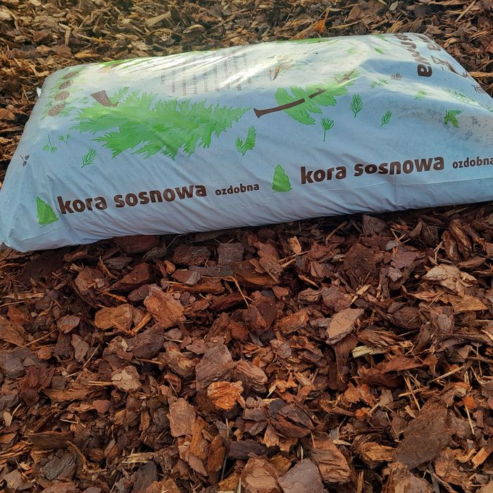 Kora sosnowa świeża ozdobna sortowana 50l. Hurt-DETAL DOSTAWA