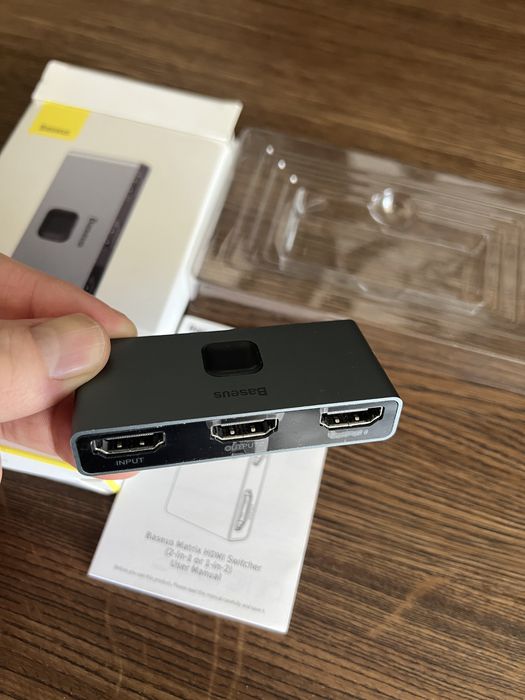 Baseus HDMI Switcher (перемикач HDMI світч)