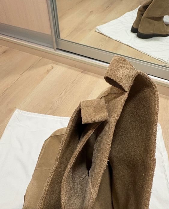 Чоботи із нат.замш. спилку Zara 40 р.