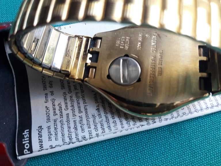 Swatch Irony, golden mesh, with case. New Price Reduction64585756861313123