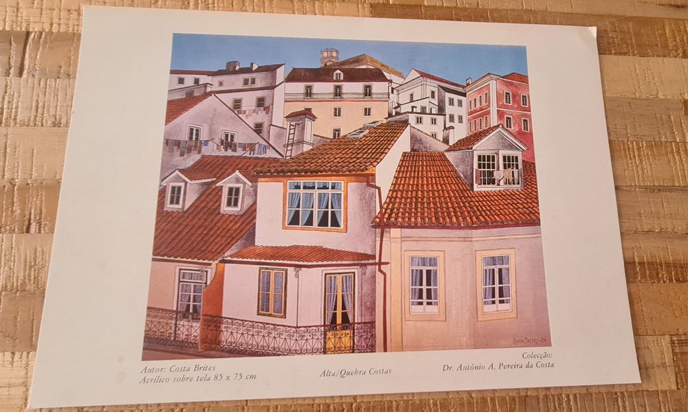Vendo gravuras da cidade de Coimbra.