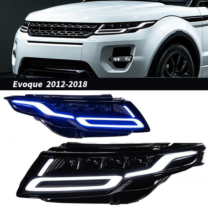 Фары передние LED Range Rover Evoque L538 рестайлинг стиль 2019+ Ренж Ровер Эвок