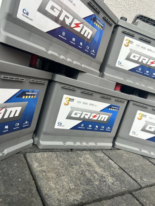 24/7 MONTAŻ 3 lata GWARANANCJI Akumulator Grom 45Ah 60 65 74 AGM EFB