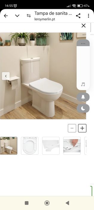 Tampa de sanita SENSEA remix white round