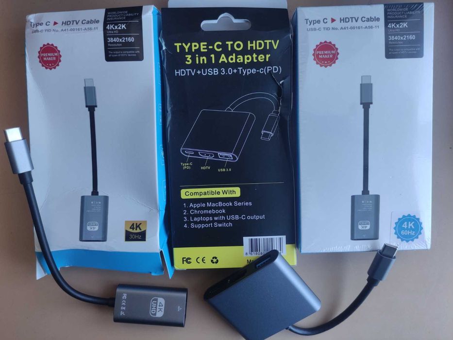 Хаб адаптер переходник USB type-C HDMI ноутбук macbook мак смартфон ТВ