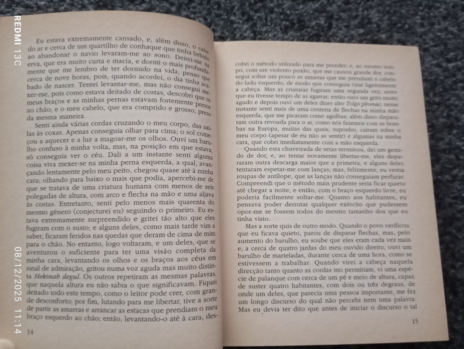 Livro " As viagens de Gulliver"