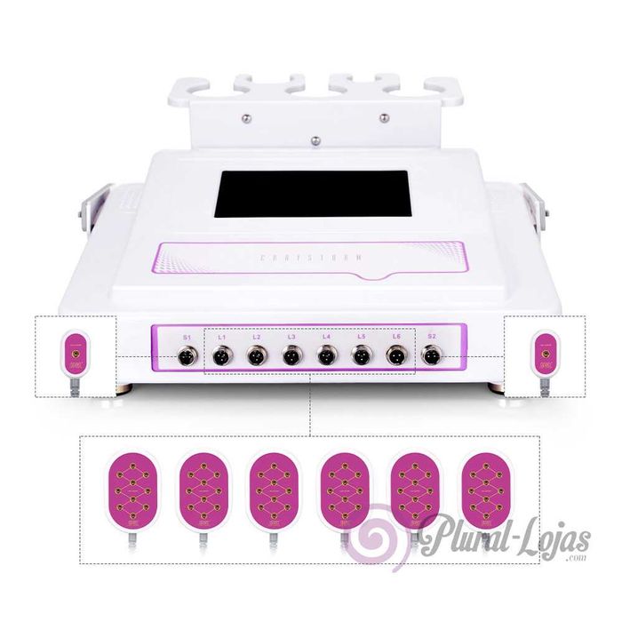 MAQUINA 6 EM 1 DE CAVITAÇÃO + RADIOFREQUENCIA + VÁCUO + LIPOLASER