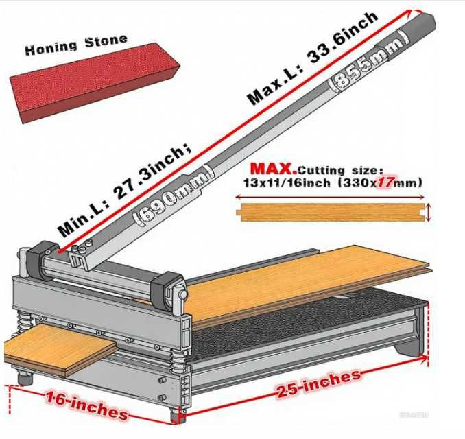 Przecinarka do paneli winylu laminatu MantisTol 330mm 17mm